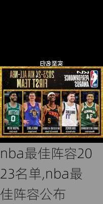 nba最佳阵容2023名单,nba最佳阵容公布