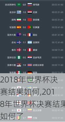 2018年世界杯决赛结果如何,2018年世界杯决赛结果如何了