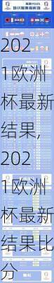 2021欧洲杯最新结果,2021欧洲杯最新结果比分