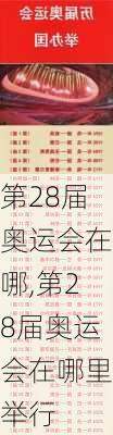 第28届奥运会在哪,第28届奥运会在哪里举行