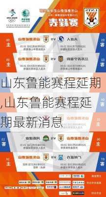 山东鲁能赛程延期,山东鲁能赛程延期最新消息