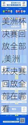 美洲杯决赛回放全部,美洲杯决赛回放全部在哪看